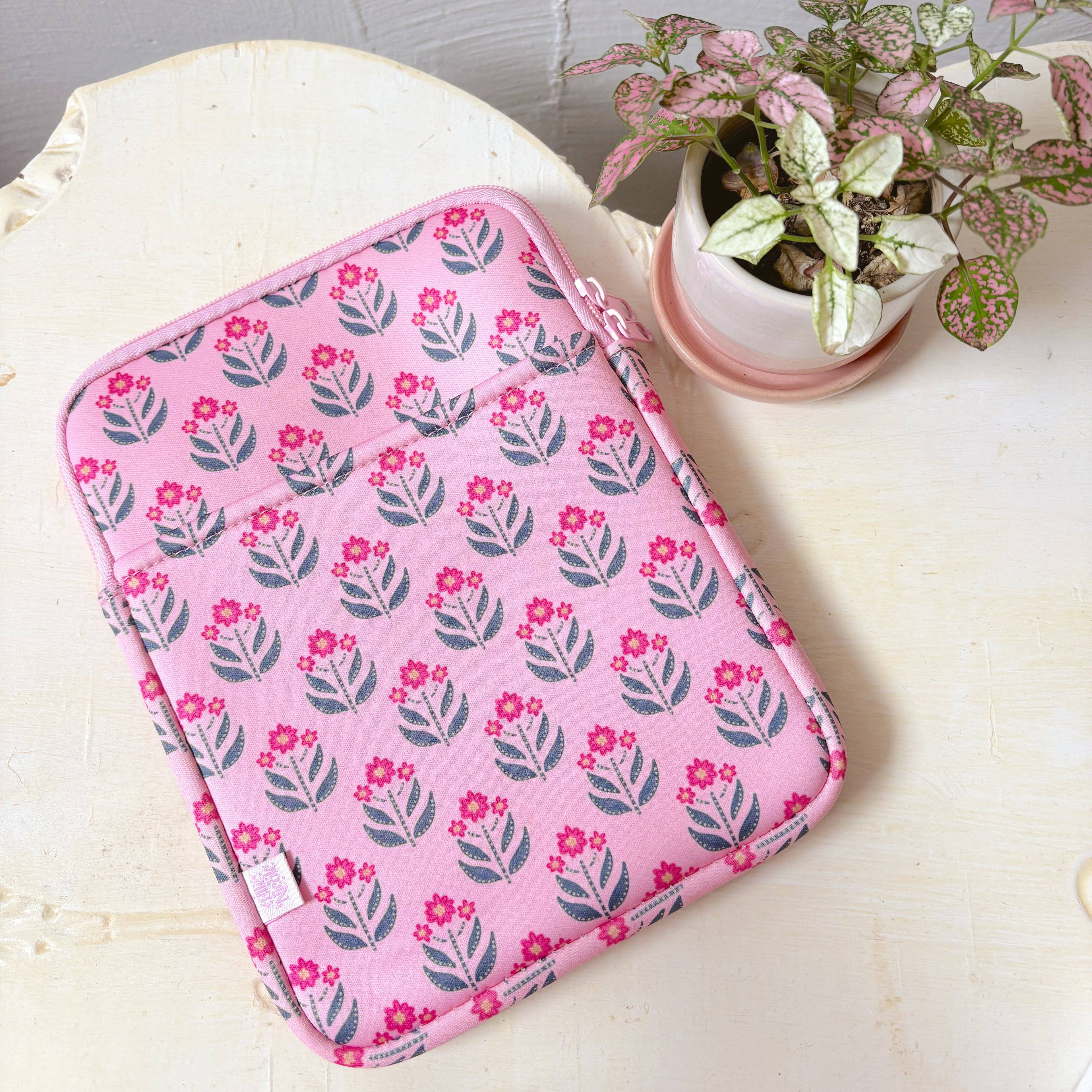 E-reader / Tablet Sleeve - Whimsy Floral Block Print