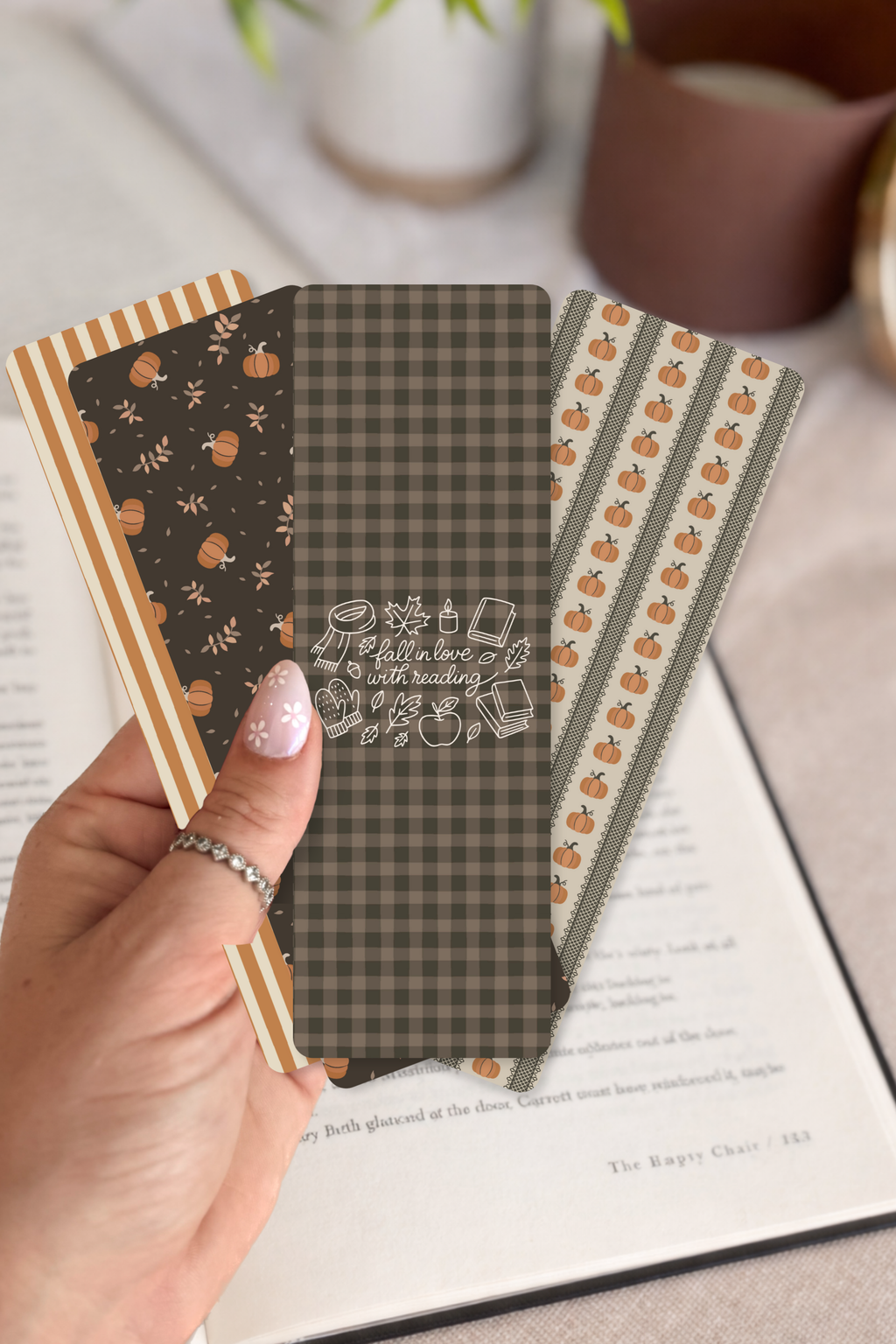 Dark Cozy Fall Bookmarks