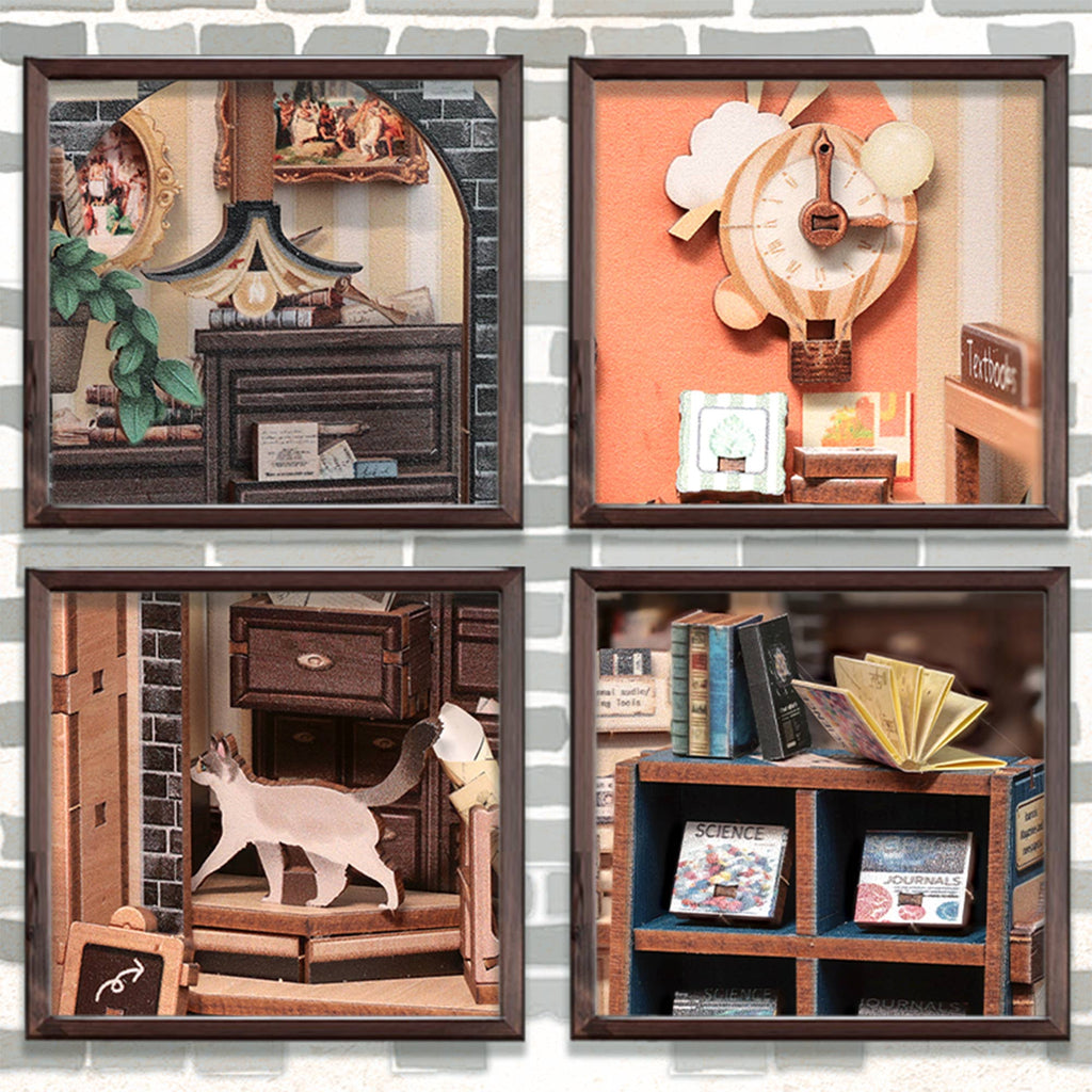 DIY Book Nook Kit: The Scholar's Bookstore