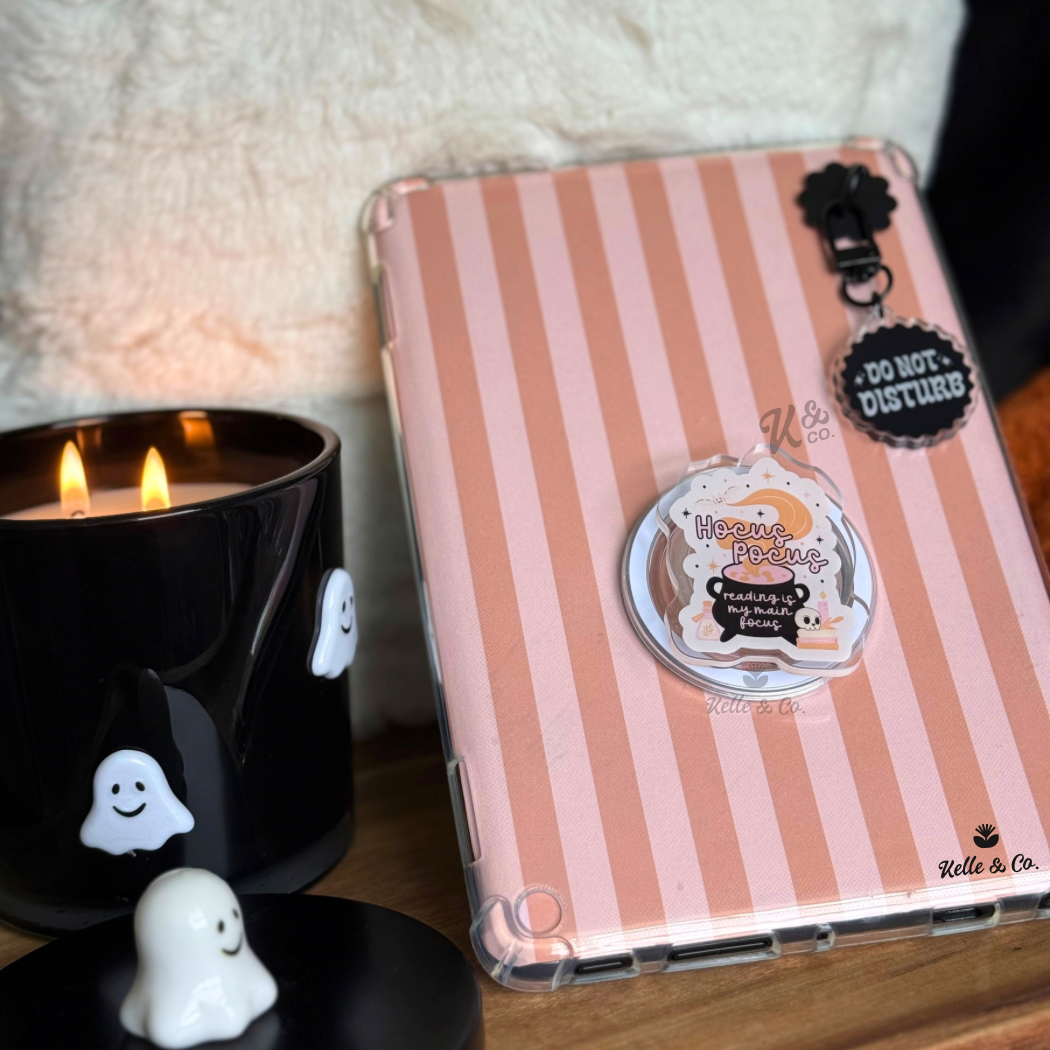 Halloween Kindle grips , Spooky book, Halloween 2025