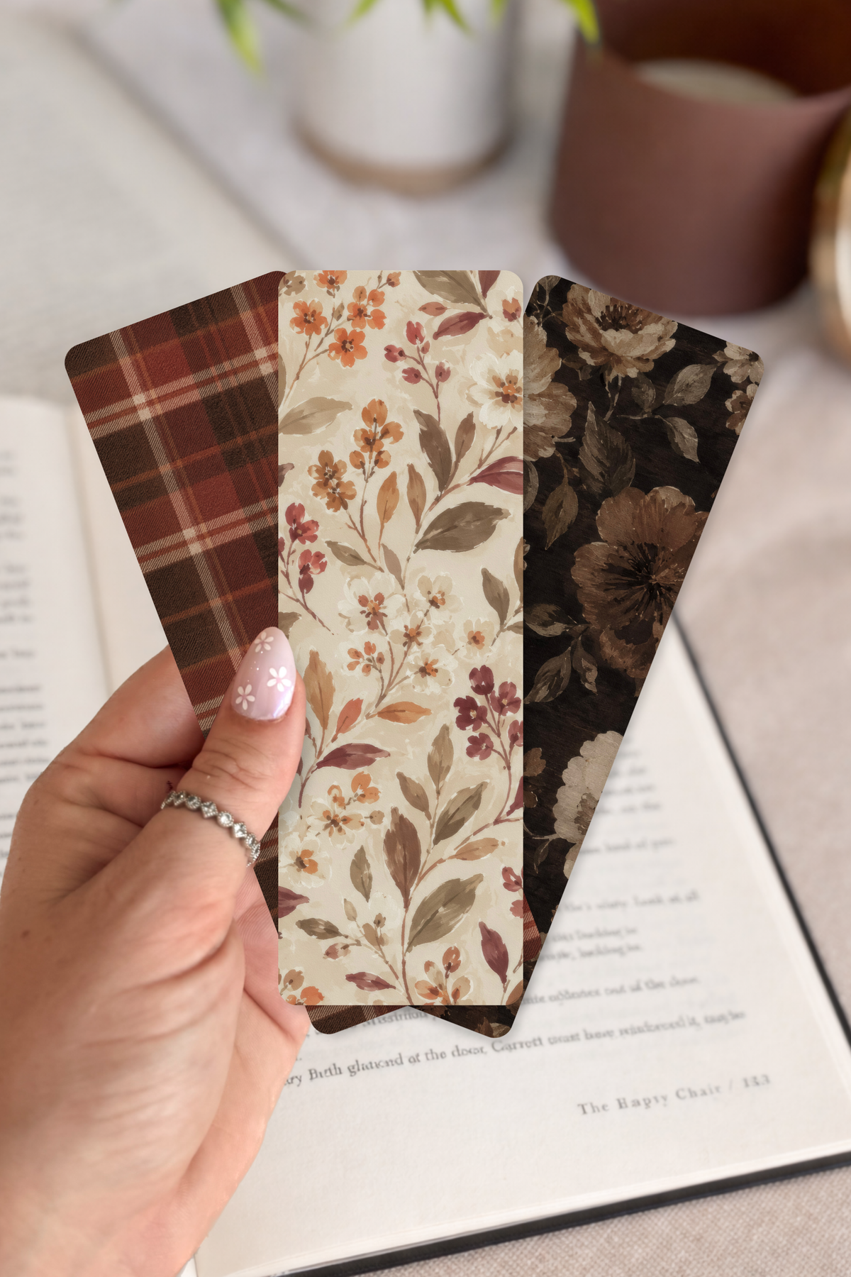 Fall Floral Bookmarks