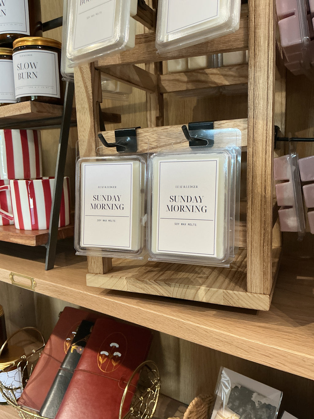 Sunday Morning Wood Wick Soy Candle | Amber Vanilla Book Lover Candle