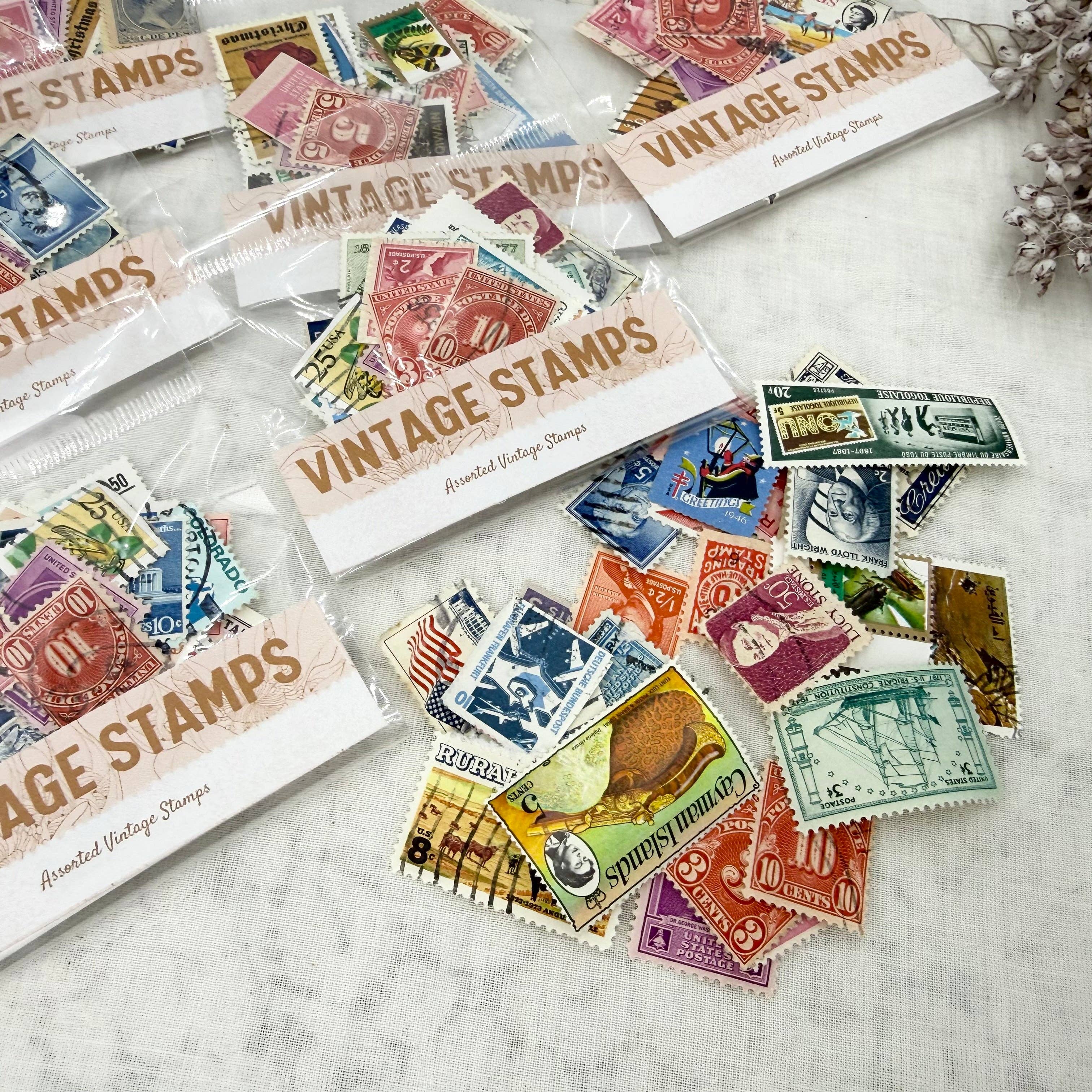 Vintage Stamps for Collage and Mixed Media Art