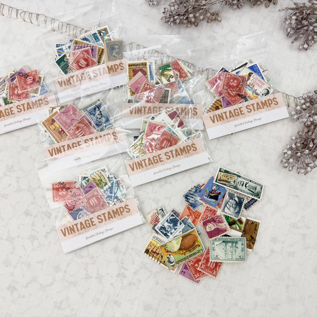 Vintage Stamps for Collage and Mixed Media Art