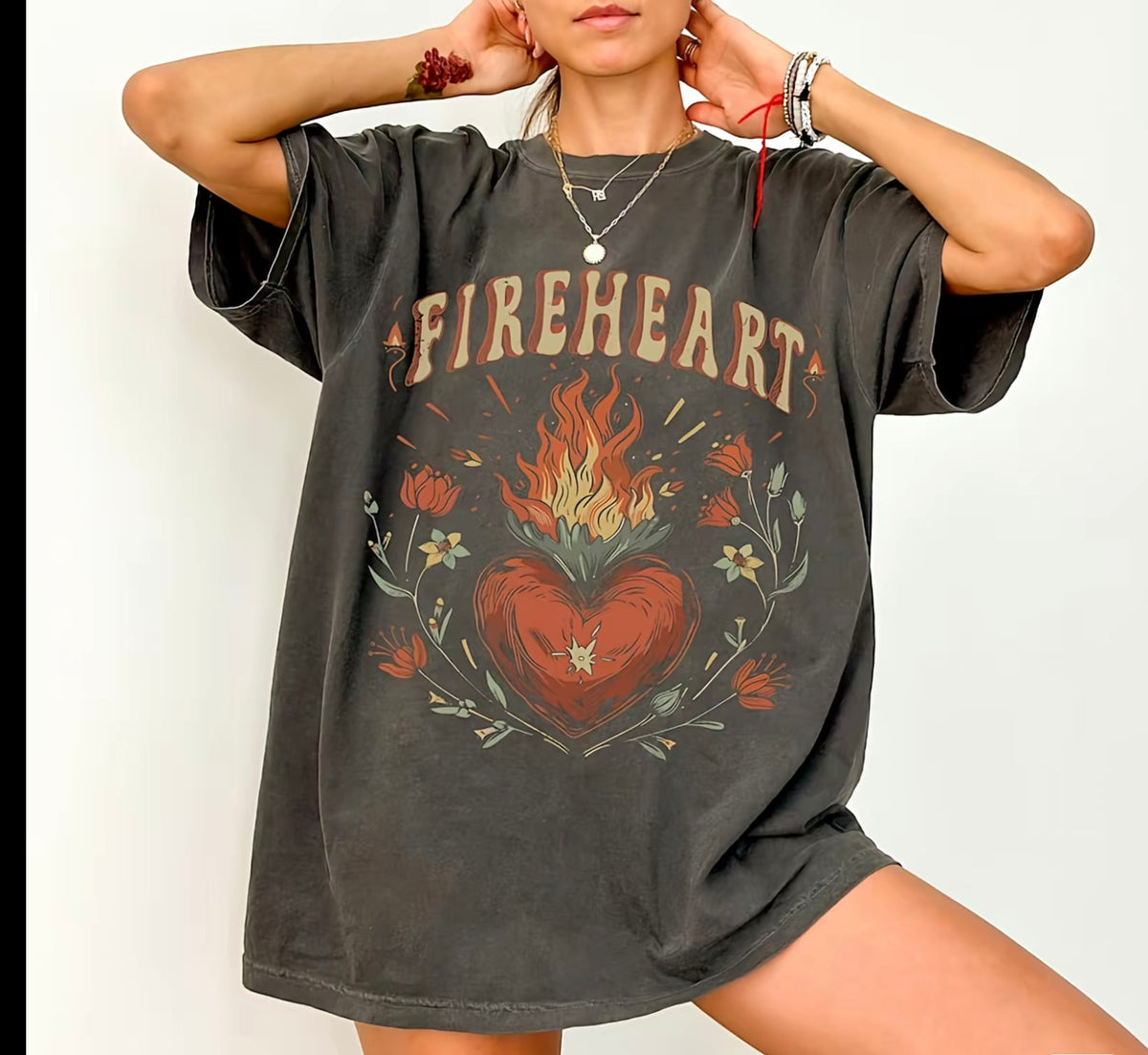 Fireheart Comfort Colors® Bookish T-Shirt | Fantasy Reader Tee