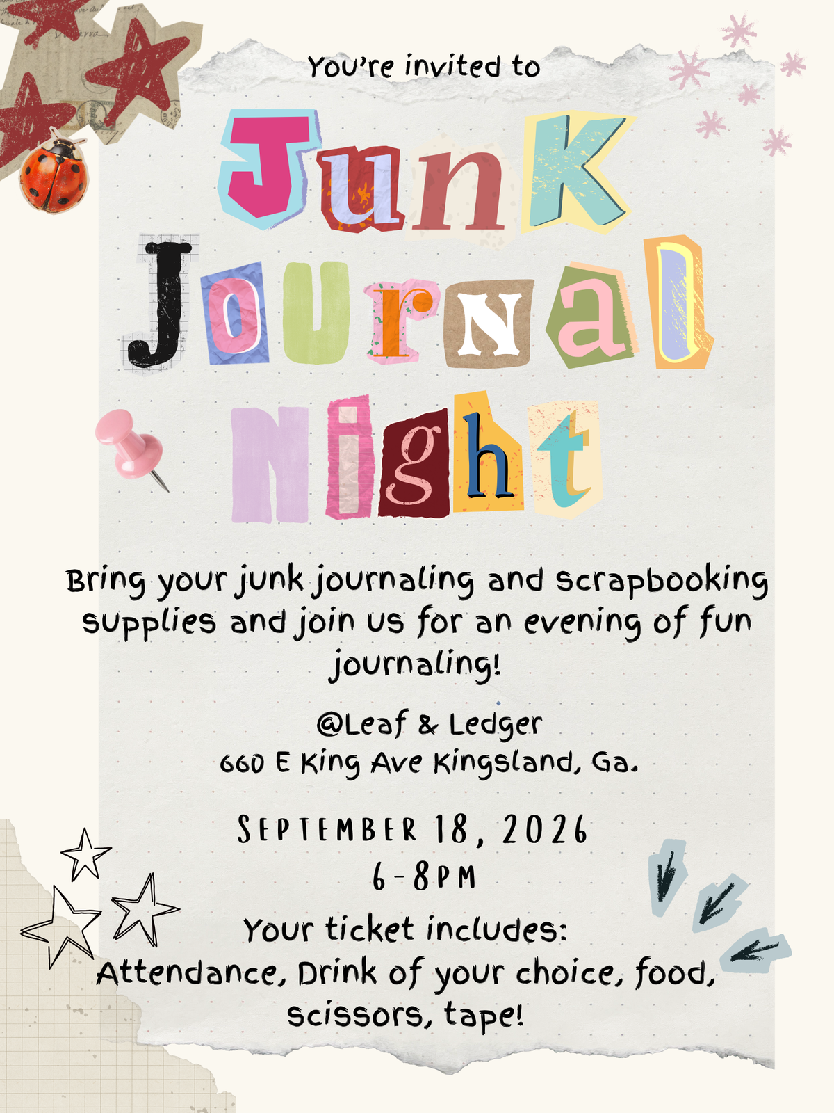 ✨ Junk Journal Night