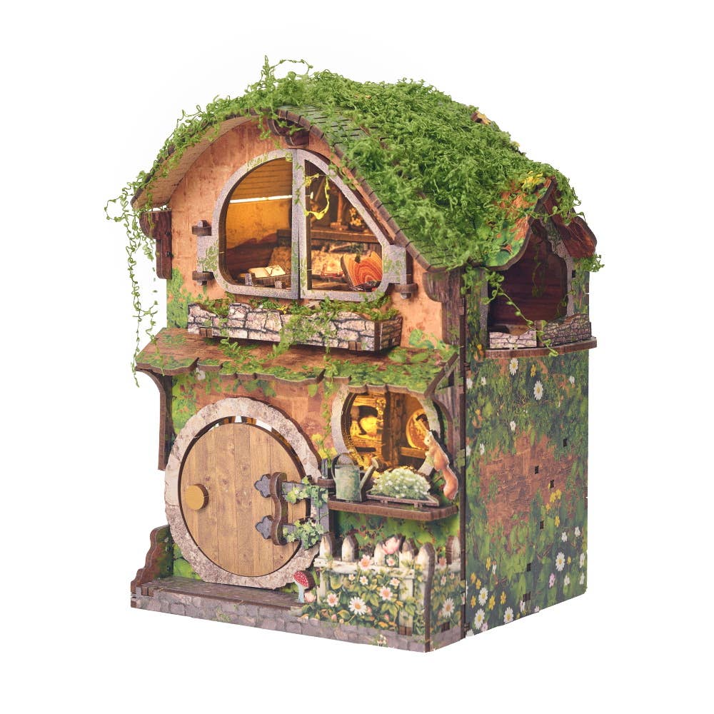 DIY Book Nook Kit: Woodland Daisy Cabin