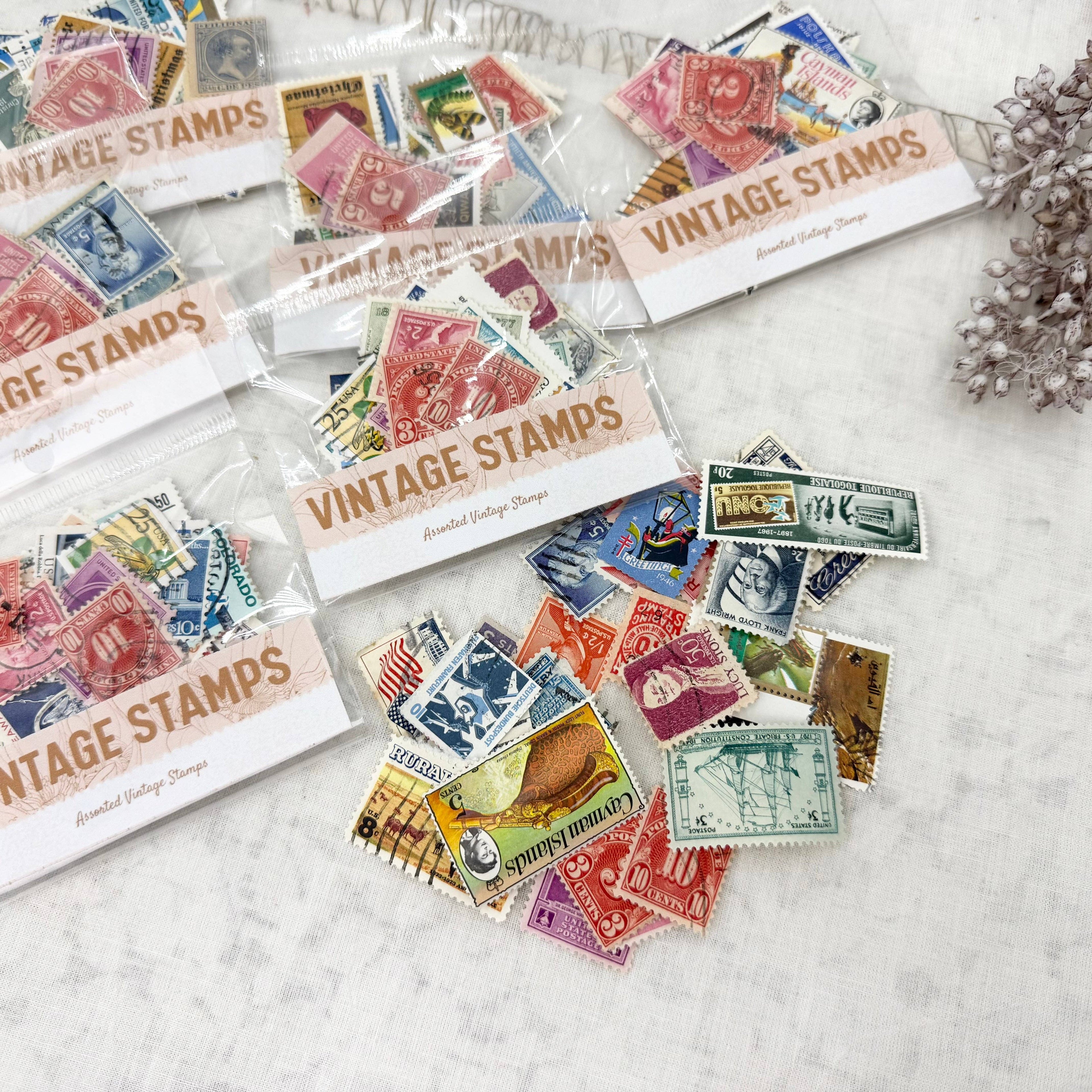Vintage Stamps for Collage and Mixed Media Art