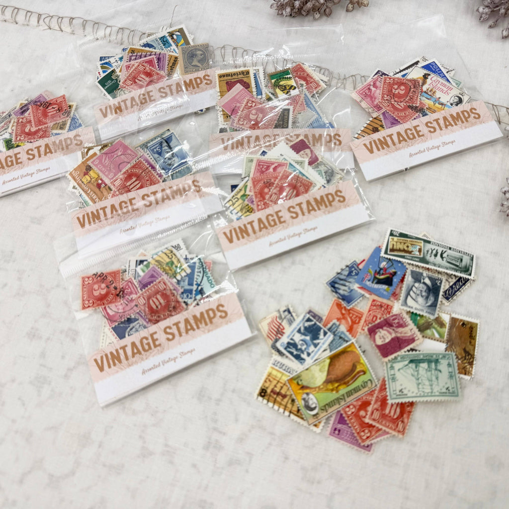 Vintage Stamps for Collage and Mixed Media Art