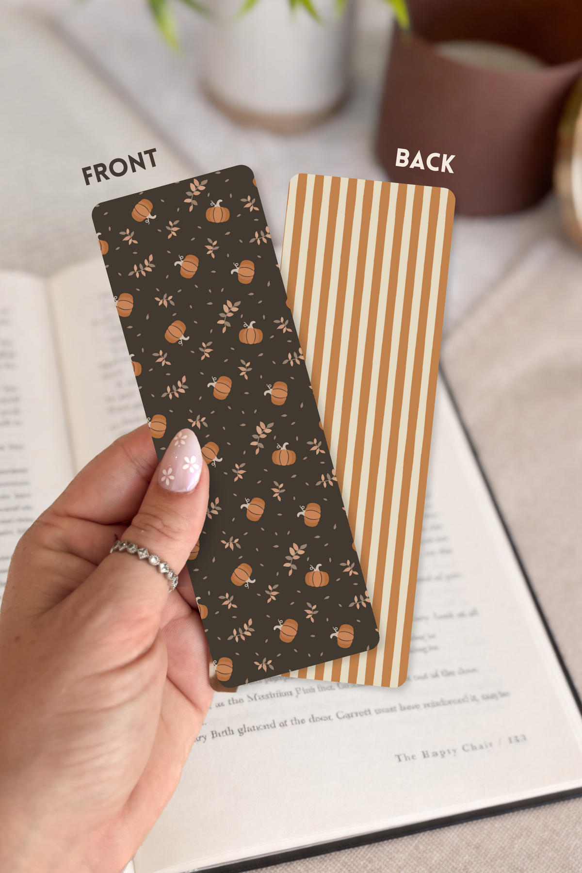 Dark Cozy Fall Bookmarks